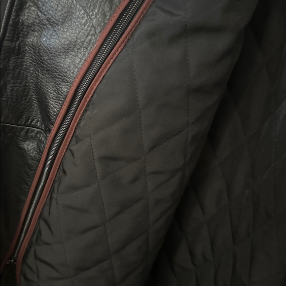 Y2K black Wilsons Leather full-zip leather jacket removable Thinsulate lining. - Picture 7 of 11